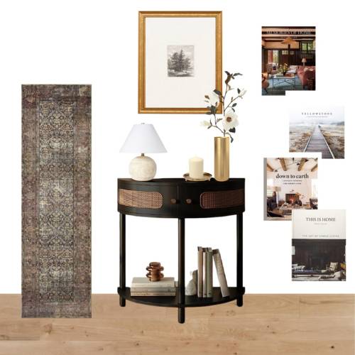 How to Style an Entryway Console Table