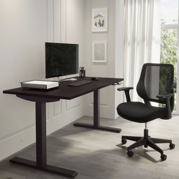 Magellan Performance Electric 60"W Height-Adjustable Standing Desk, Espresso