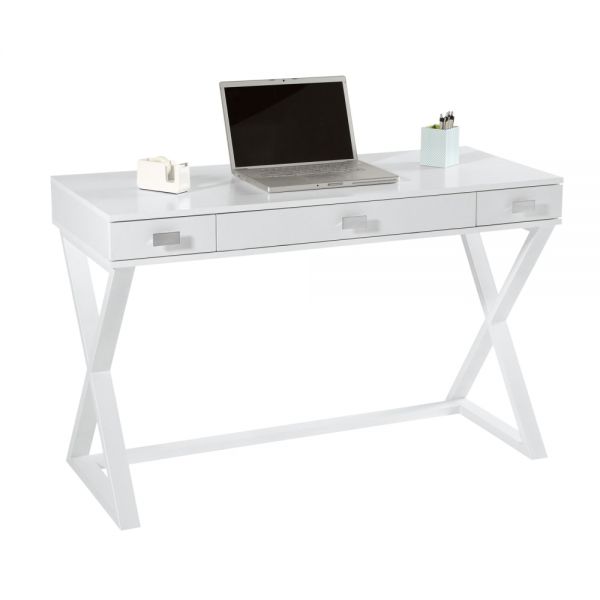 Keri 48"W Writing Desk, White