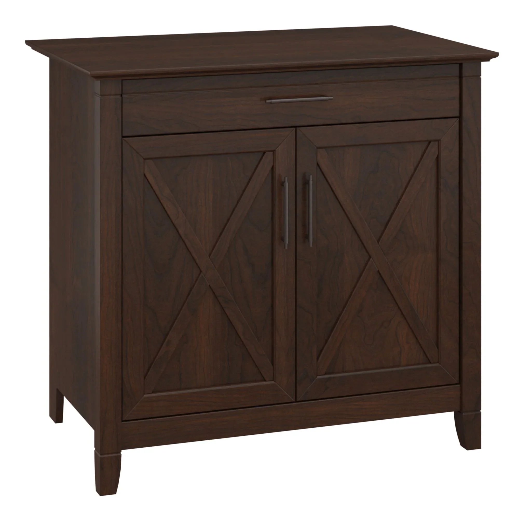 Bush Furniture Key West Secretary Desk with Storage, Bing Cherry