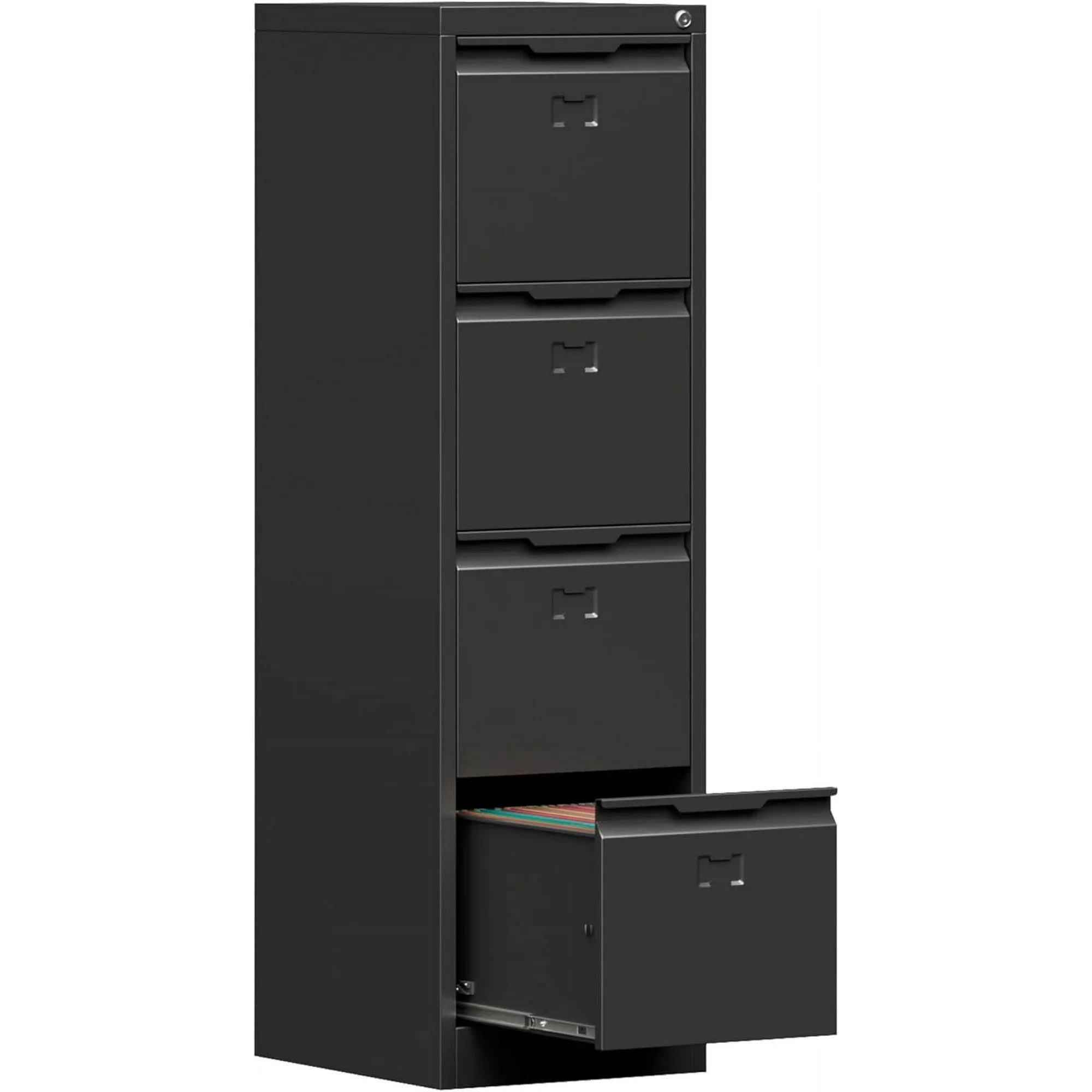 Kooyon 4 Drawer File Cabinet,Metal Vertical File Storage Cabinet with Lock