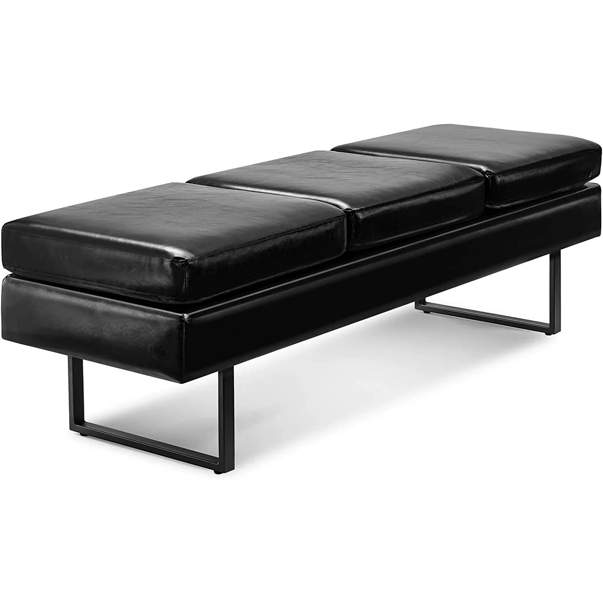 Salon Reception Bench Office Chair Black/Red/White