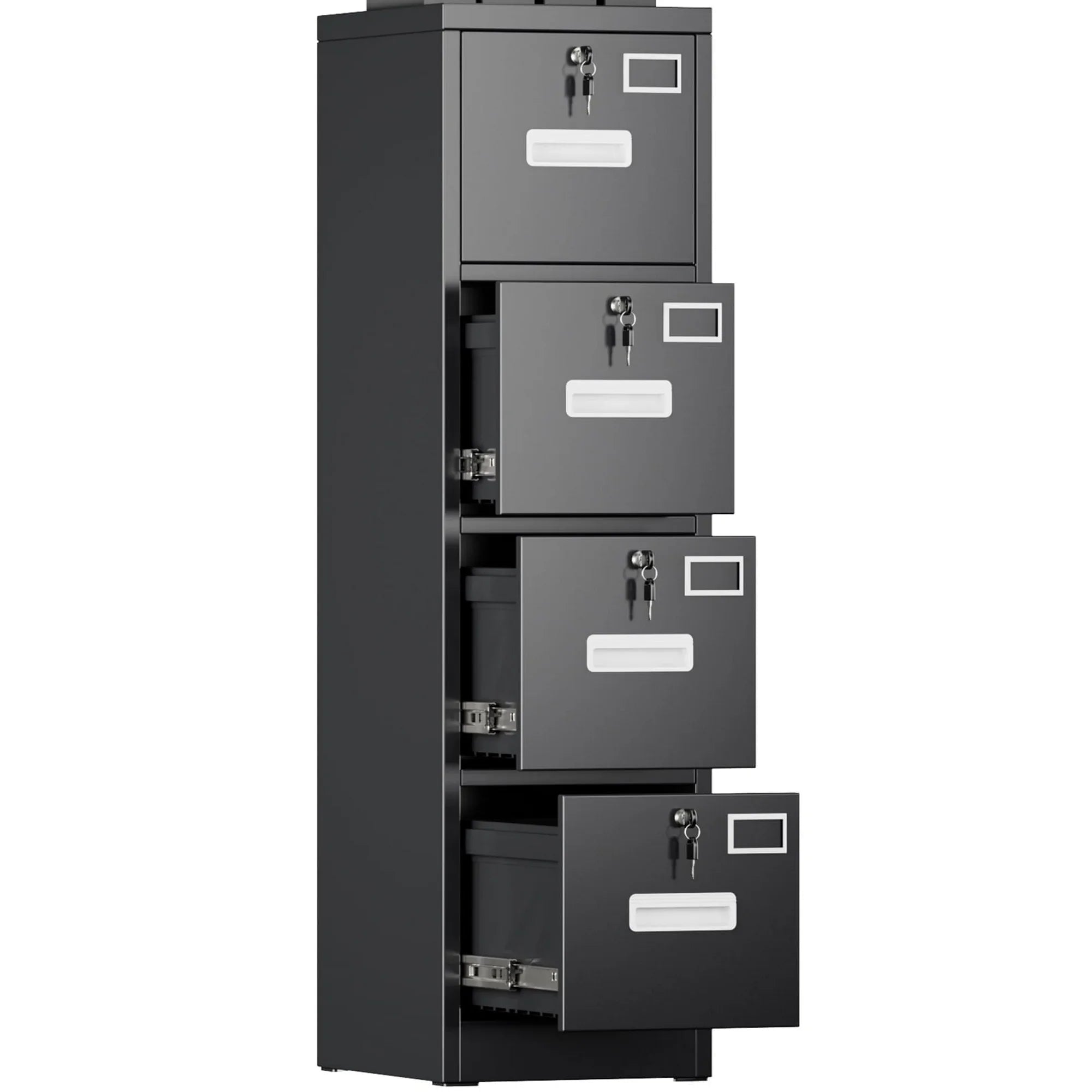 SUPEER 4 Drawer File Cabinet with Individual Locks