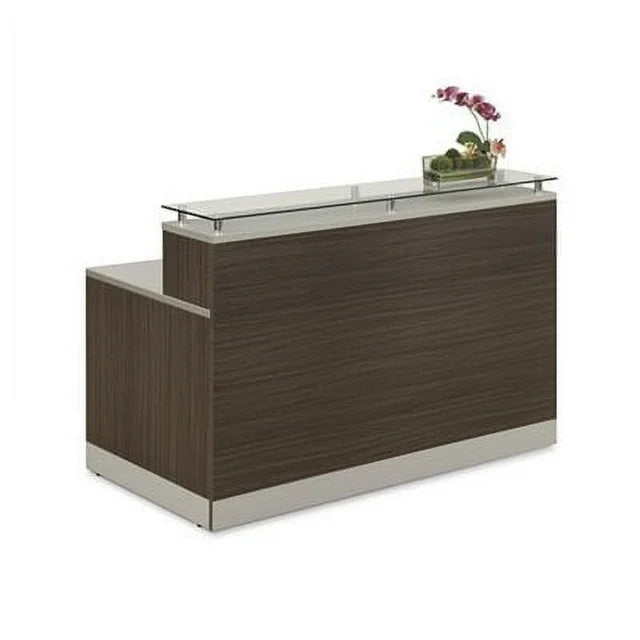 NBF Signature Series Esquire Reception Desk Glass Top